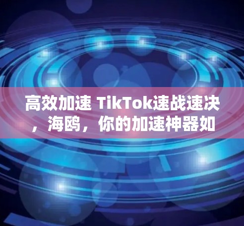 高效加速 TikTok速战速决，海鸥，你的加速神器如何成为你的得力助手？