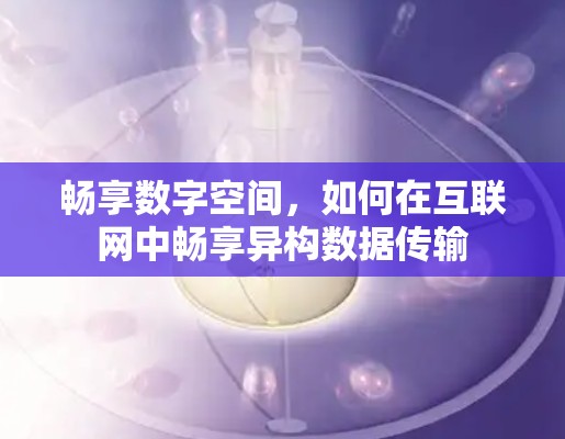 畅享数字空间，如何在互联网中畅享异构数据传输