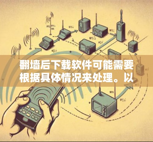 翻墙后下载软件可能需要根据具体情况来处理。以下是一些建议
