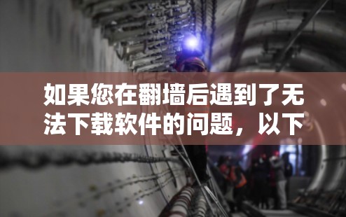 如果您在翻墙后遇到了无法下载软件的问题，以下是一些有序的步骤和建议，帮助您轻松解决问题
