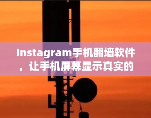 Instagram手机翻墙软件，让手机屏幕显示真实的图片