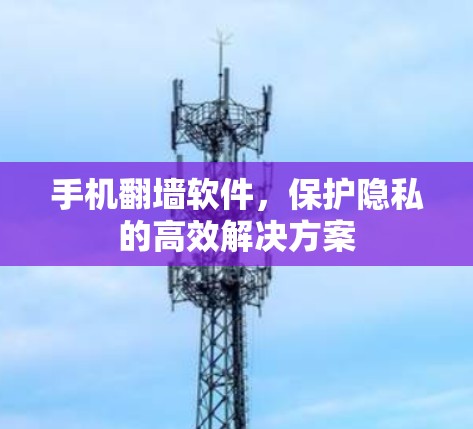 手机翻墙软件，保护隐私的高效解决方案