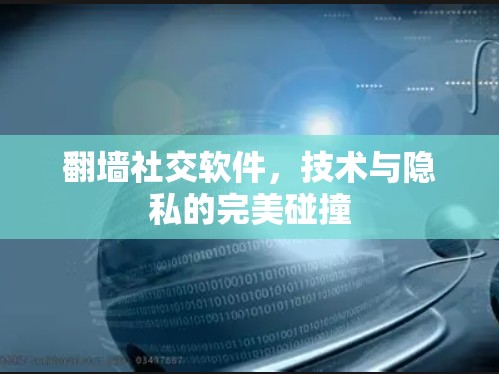 翻墙社交软件，技术与隐私的完美碰撞