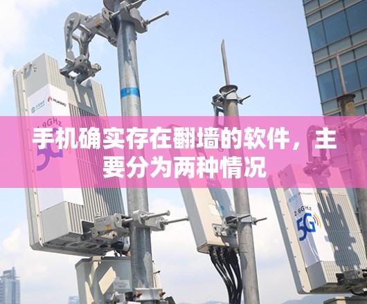 手机确实存在翻墙的软件，主要分为两种情况